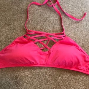 Pink bathing suit top
